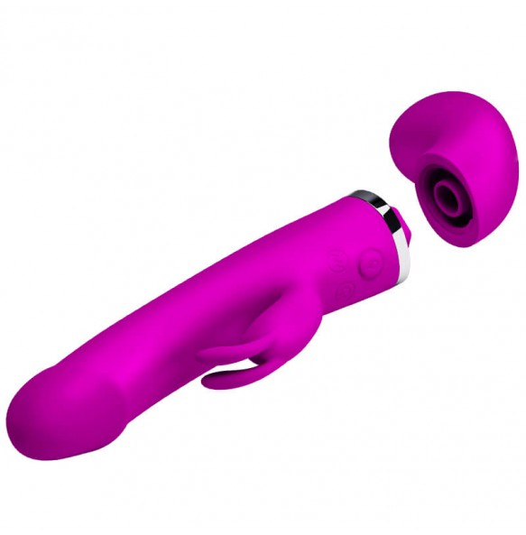 PRETTY LOVE - Spray Water Vibrator Wand Masturbator (Chargeable - Purple)
